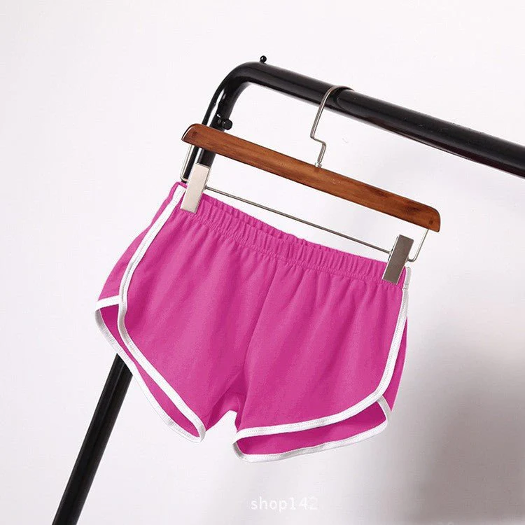 Breathable Sports Shorts, Solid Color Hot Pants Shorts - Image 30
