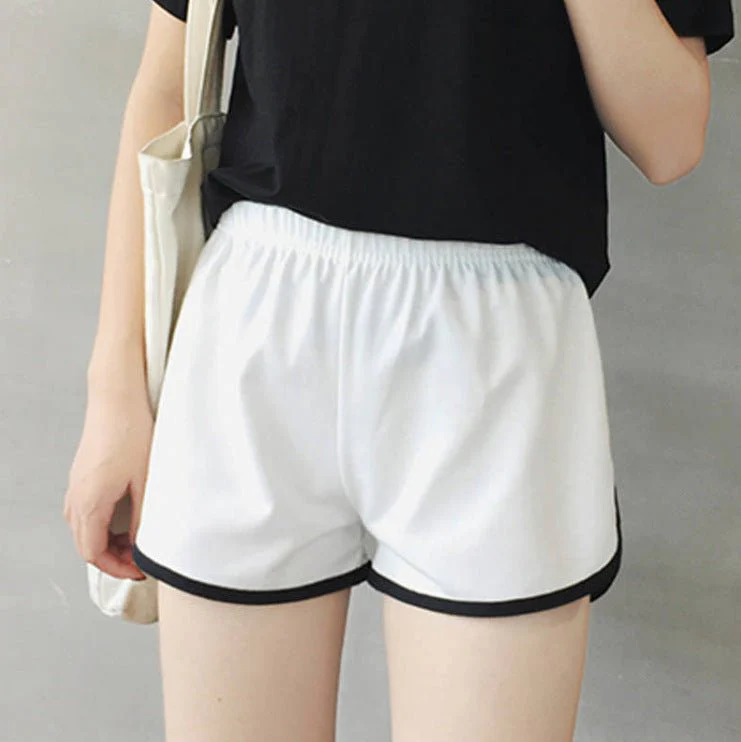 Breathable Sports Shorts, Solid Color Hot Pants Shorts FD - Image 2