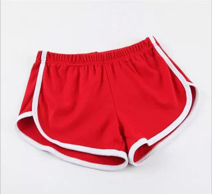 Breathable Sports Shorts, Solid Color Hot Pants Shorts FD - Image 3