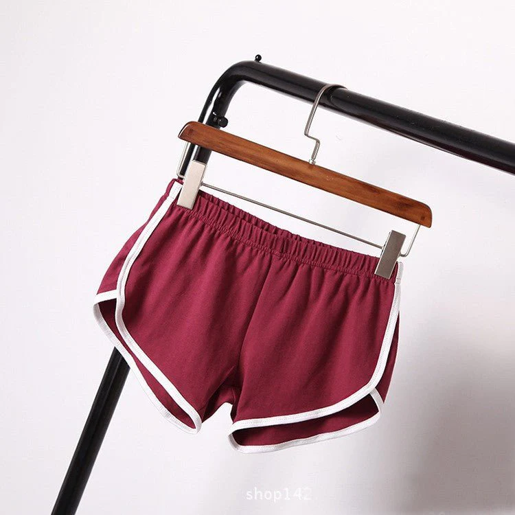 Breathable Sports Shorts, Solid Color Hot Pants Shorts FD - Image 8