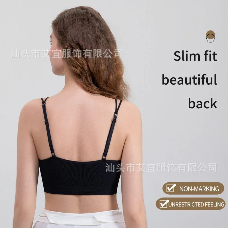 Buckle-Free Bra for Women – Thin Strap, Breathable, Comfortable, Wireless Sports Primer Underwear FD - Image 3