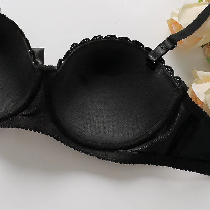 Butterfly Whisper | Embroidered Underwire Non-Slip Bra Panty Set (FD) - Image 14