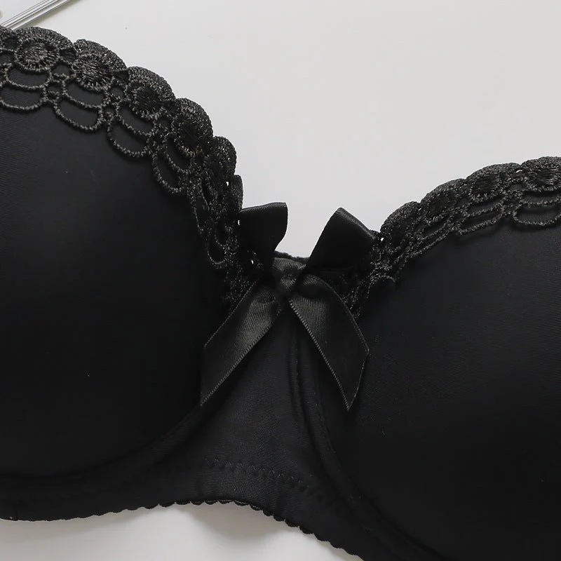 Butterfly Whisper | Embroidered Underwire Non-Slip Bra Panty Set (FD) - Image 15