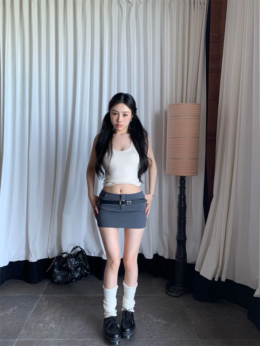 Camisole vest for women summer new pure desire style outer wear sleeveless slim sexy inner wear top bottoming shirt for women - Image 20