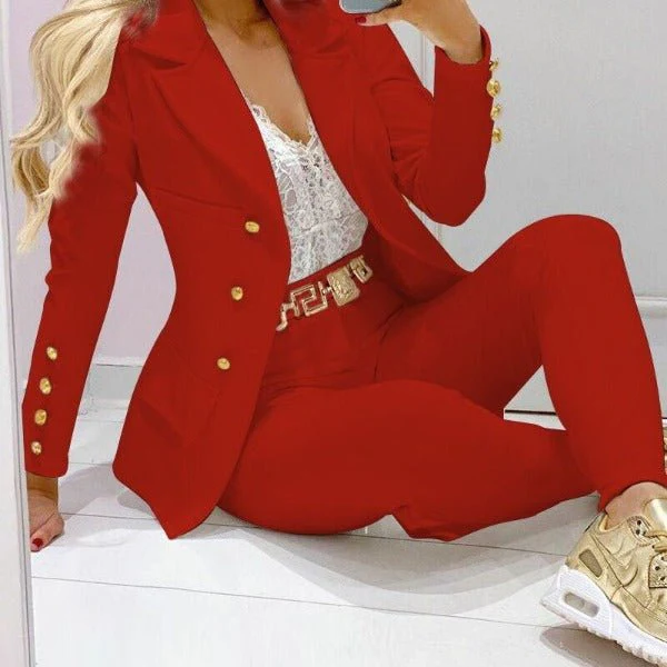 Casual fashion suit set for women FD - Image 8