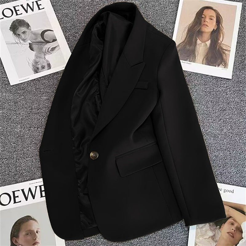 Casual Street Style Single Button Blazer For Women FD - Image 8