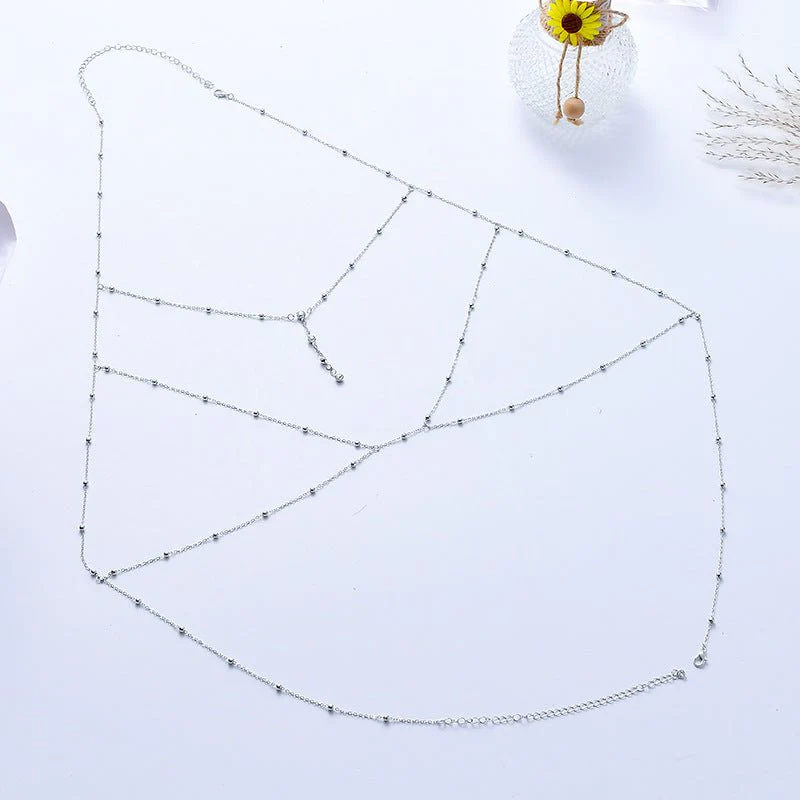 Chest chain jewelry pure desire style all-match sxy diamond pendant body chain necklace - Image 20