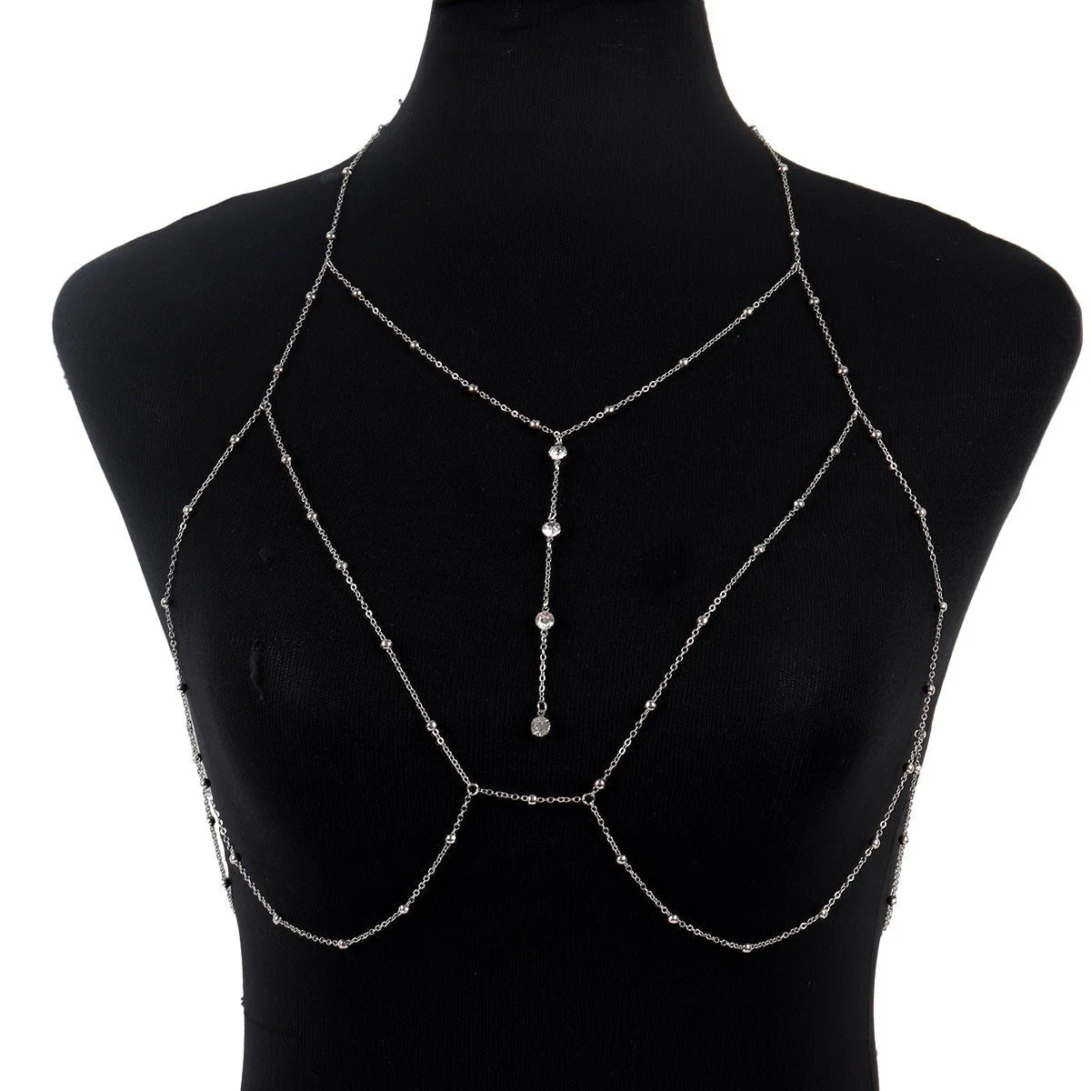 Chest chain jewelry pure desire style all-match sxy diamond pendant body chain necklace (FD) - Image 24