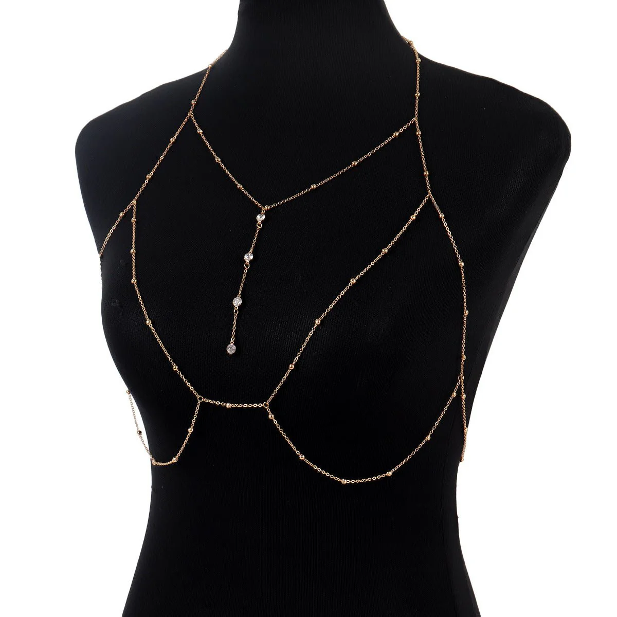 Chest chain jewelry pure desire style all-match sxy diamond pendant body chain necklace (FD) - Image 26