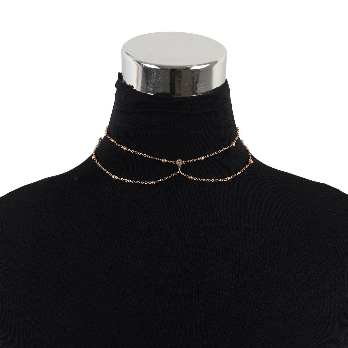 Chest chain jewelry pure desire style all-match sxy diamond pendant body chain necklace (FD) - Image 28
