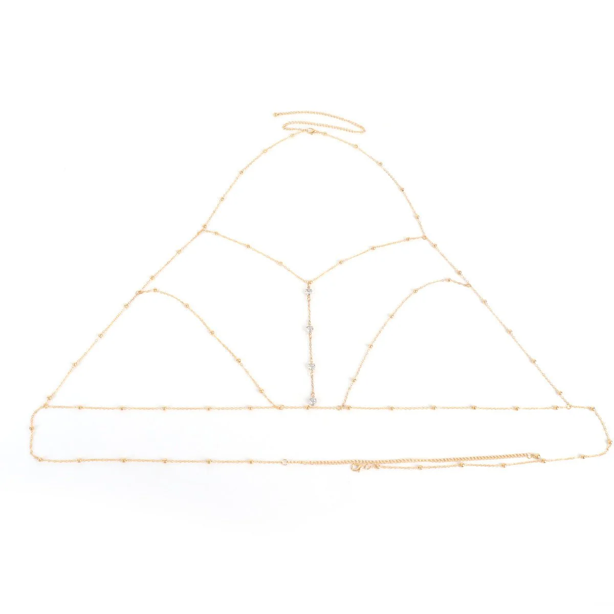 Chest chain jewelry pure desire style all-match sxy diamond pendant body chain necklace (FD) - Image 29