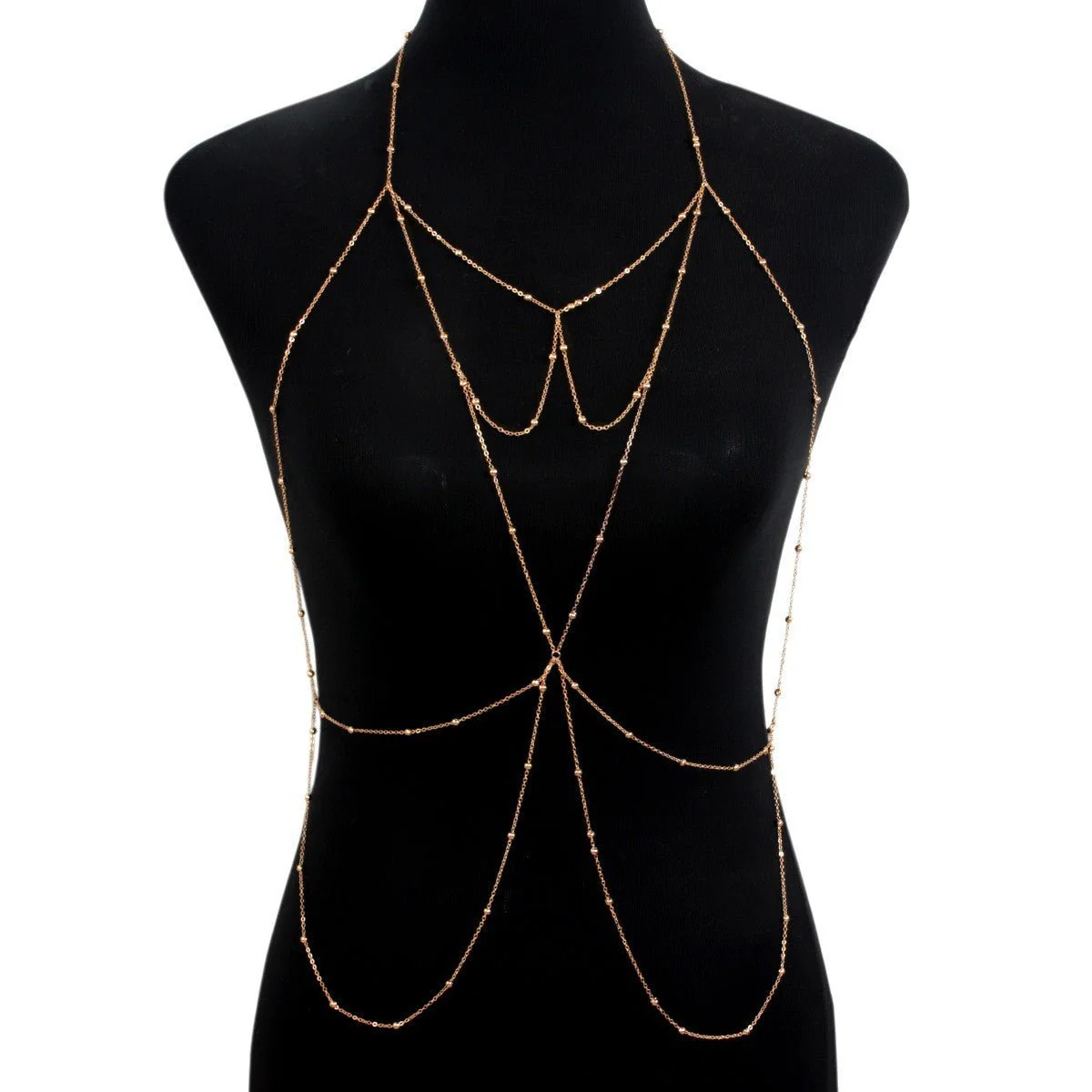 Chest chain jewelry pure desire style all-match sxy diamond pendant body chain necklace (FD) - Image 8