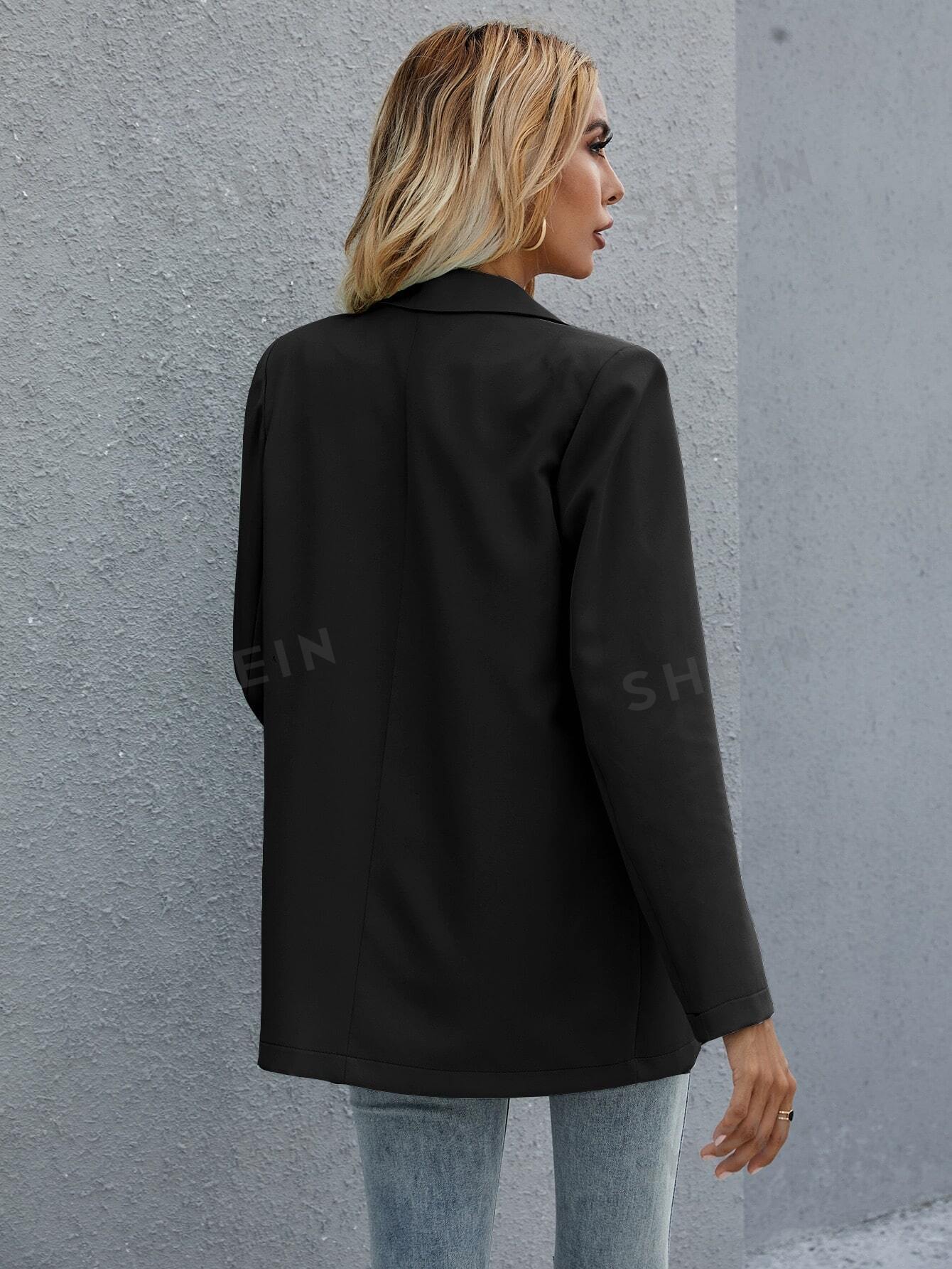 Clasi Flap Detail Double Button Blazer FD - Image 4