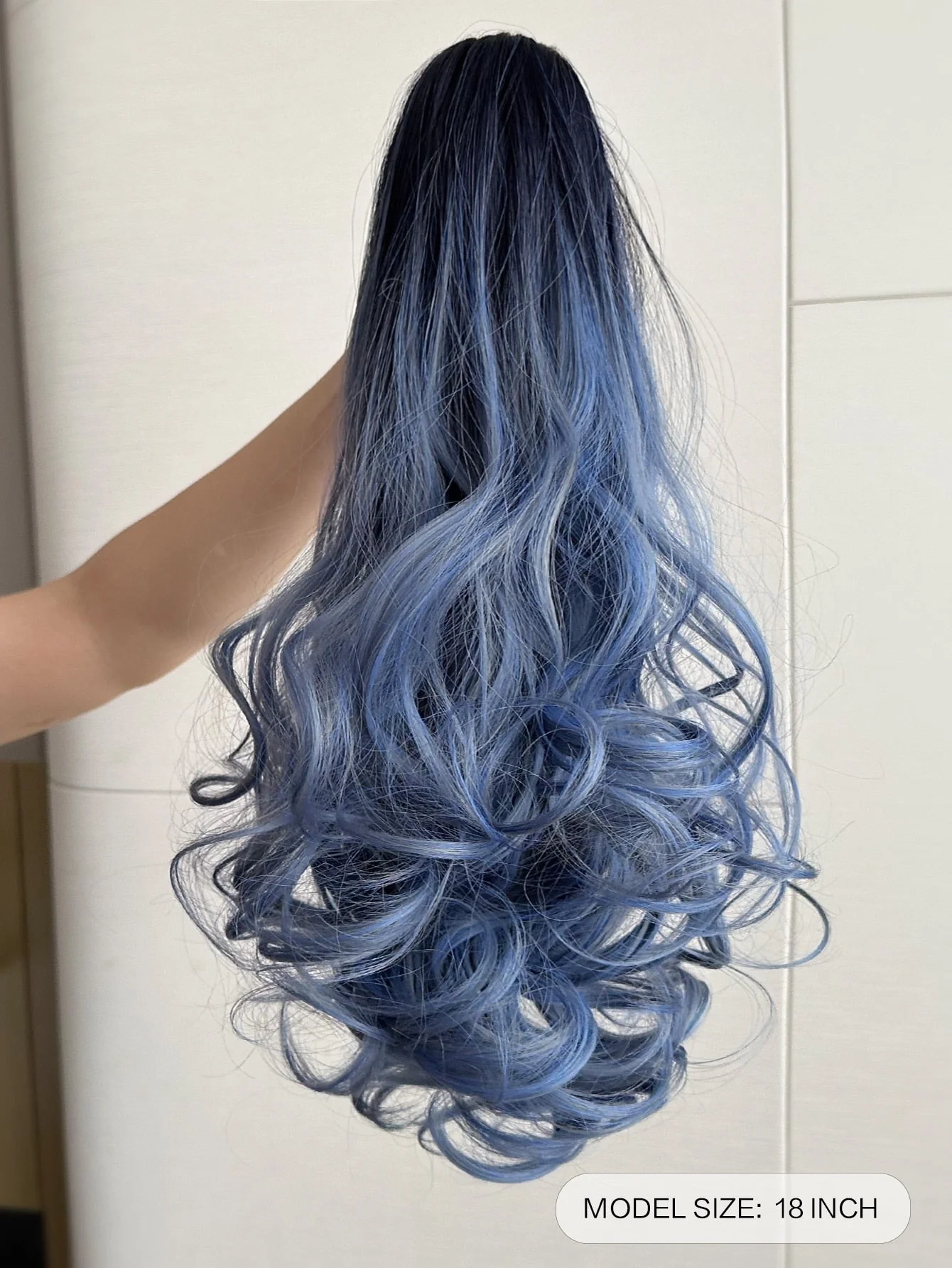 Claw Ponytail Extension 20 Inch Ombre Natural Wave Wavy Clip in Hair Extensions Soft Natural Looking Heat Resistant Fiber Synthetic Hairpiece For Women Daily Use - Image 12