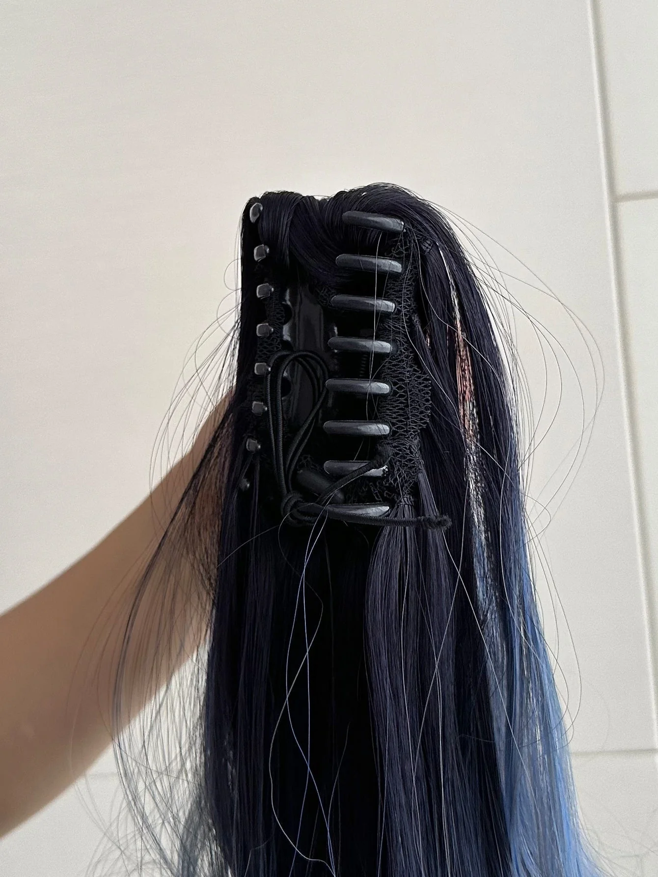 Claw Ponytail Extension 20 Inch Ombre Natural Wave Wavy Clip in Hair Extensions Soft Natural Looking Heat Resistant Fiber Synthetic Hairpiece For Women Daily Use FD - Image 13