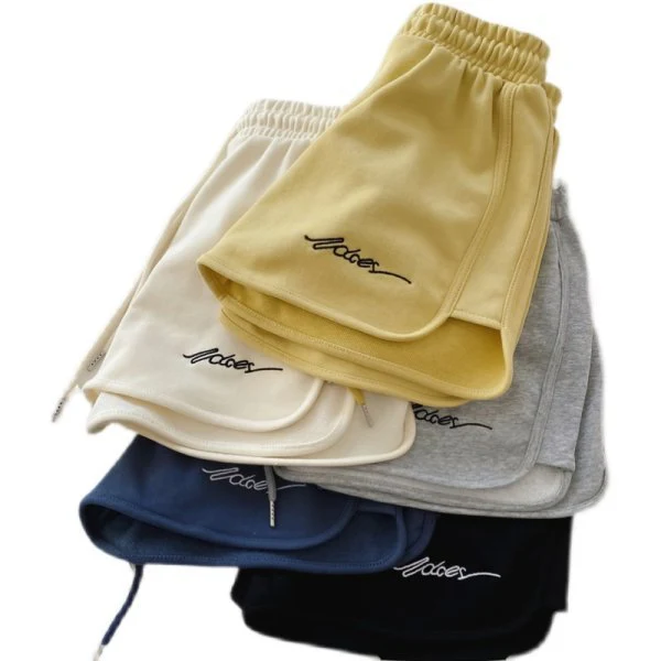 Cotton sports shorts women 2025 summer loose outer wear home pajamas high waist casual shorts - Image 11