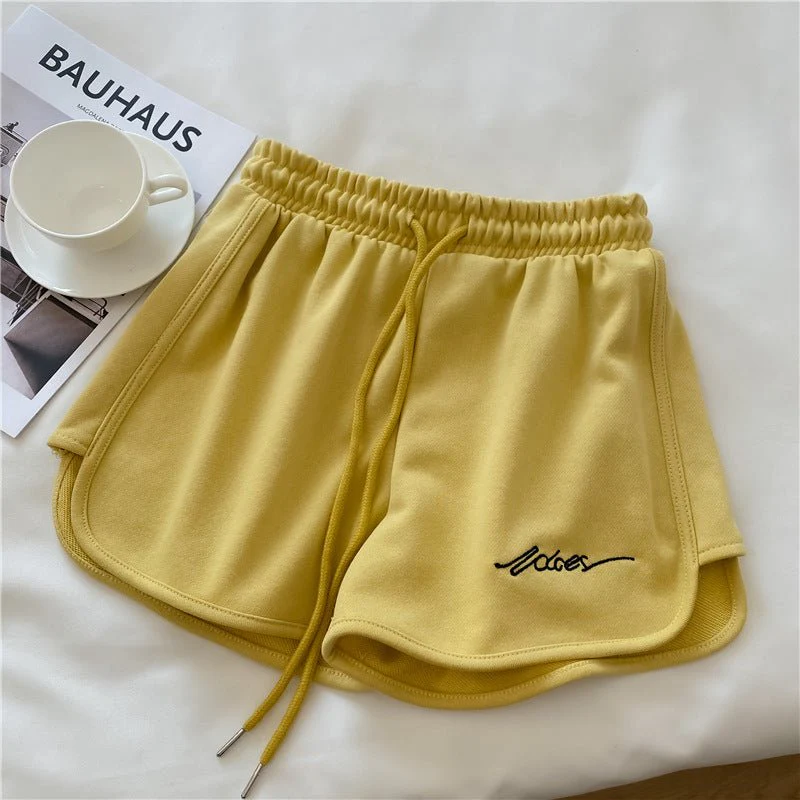 Cotton sports shorts women 2025 summer loose outer wear home pajamas high waist casual shorts - Image 2