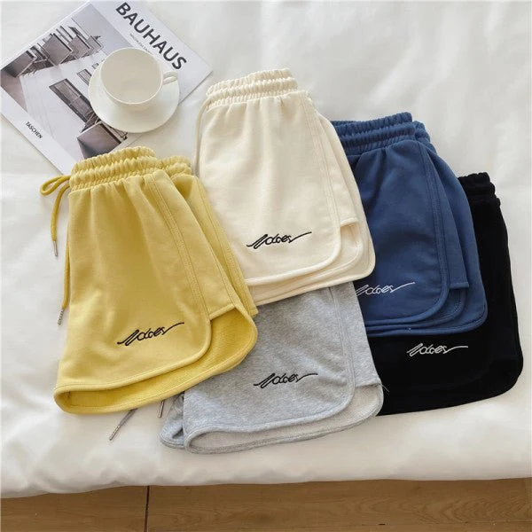 Cotton sports shorts women 2025 summer loose outer wear home pajamas high waist casual shorts - Image 8