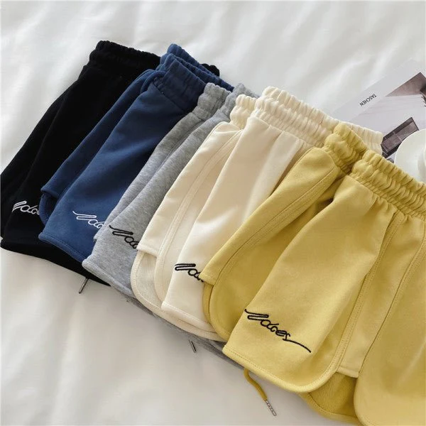 Cotton sports shorts women 2025 summer loose outer wear home pajamas high waist casual shorts FD - Image 10