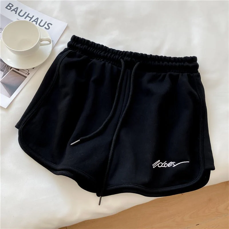 Cotton sports shorts women 2025 summer loose outer wear home pajamas high waist casual shorts FD - Image 4
