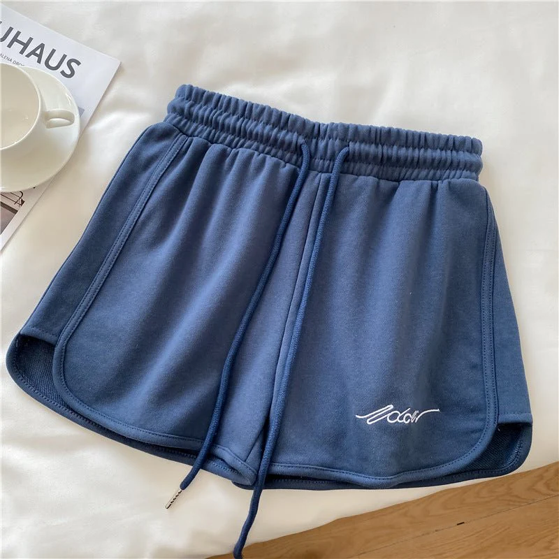Cotton sports shorts women 2025 summer loose outer wear home pajamas high waist casual shorts FD - Image 5