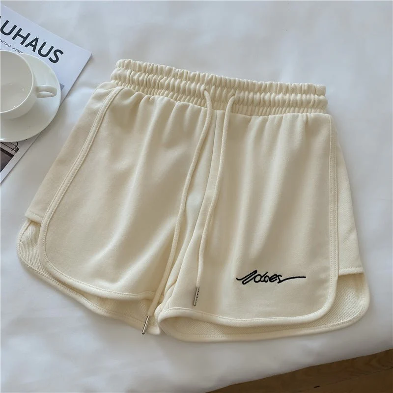 Cotton sports shorts women 2025 summer loose outer wear home pajamas high waist casual shorts FD - Image 6