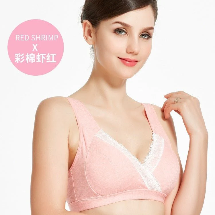 Cotton Wire-free Nursing Bra Pregnant Women - Image 14