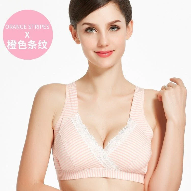 Cotton Wire-free Nursing Bra Pregnant Women - Image 15