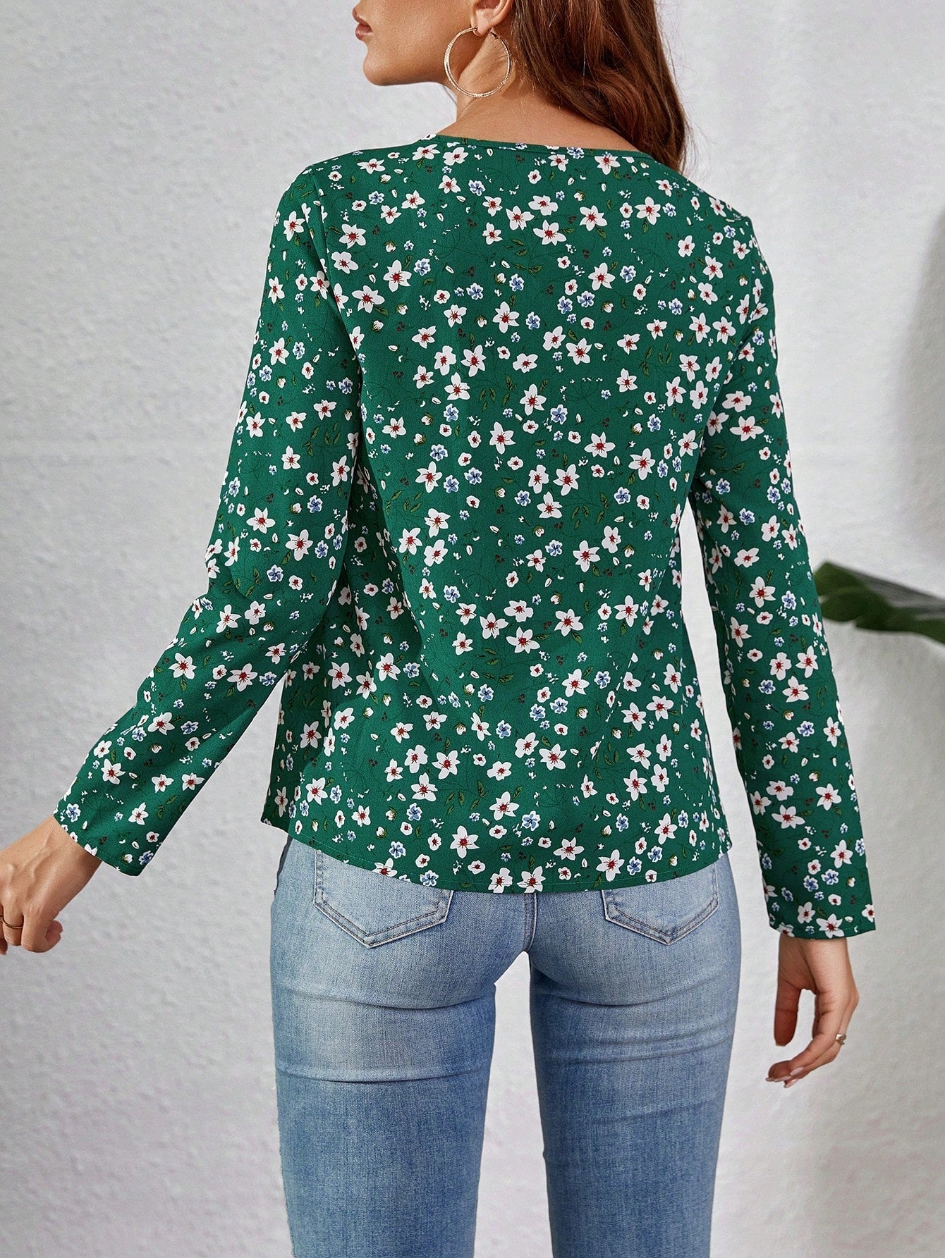 Ditsy Floral Print Blouse FD - Image 15