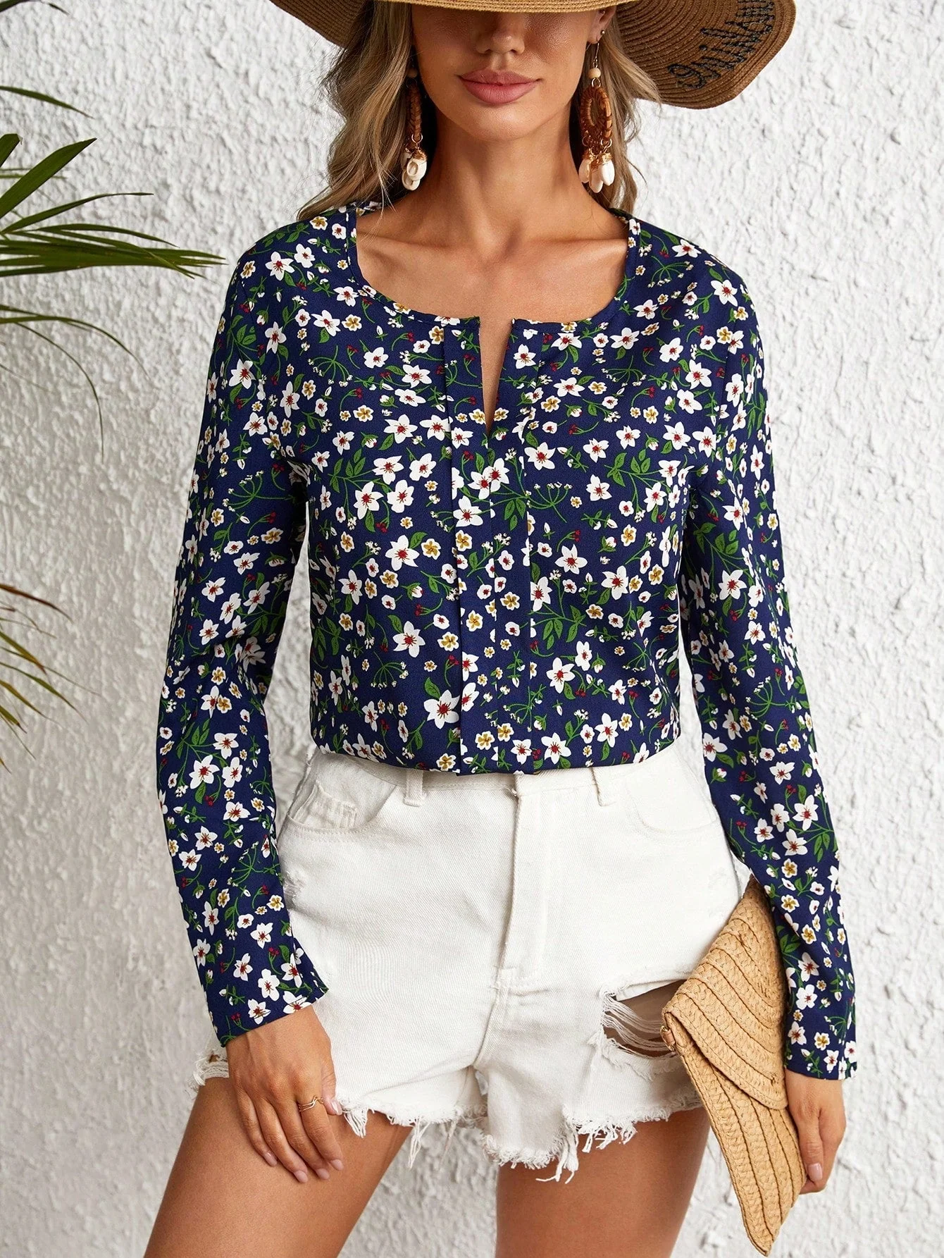 Ditsy Floral Print Blouse FD - Image 3