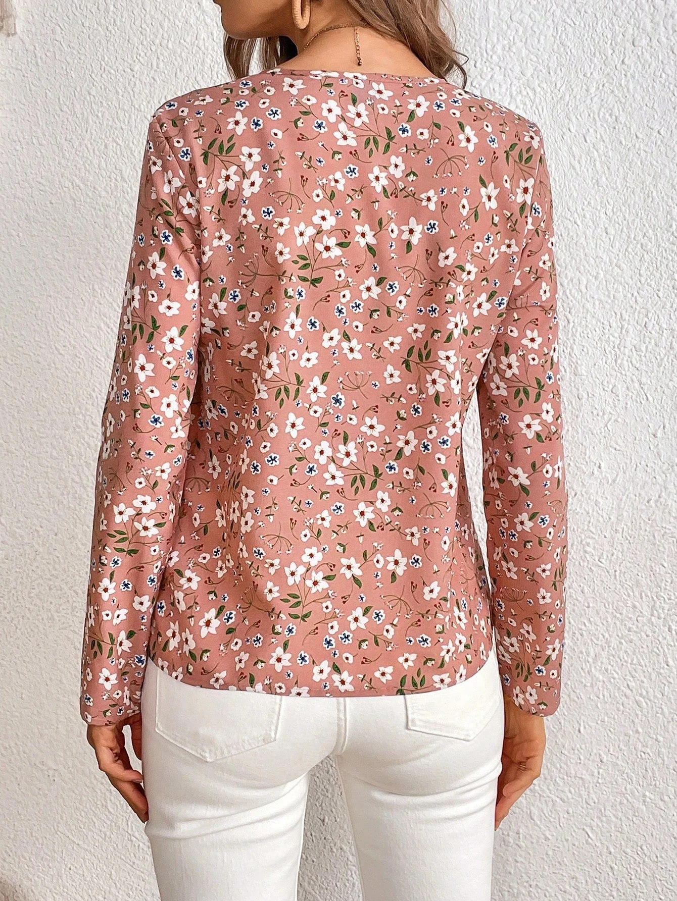 Ditsy Floral Print Blouse FD - Image 42