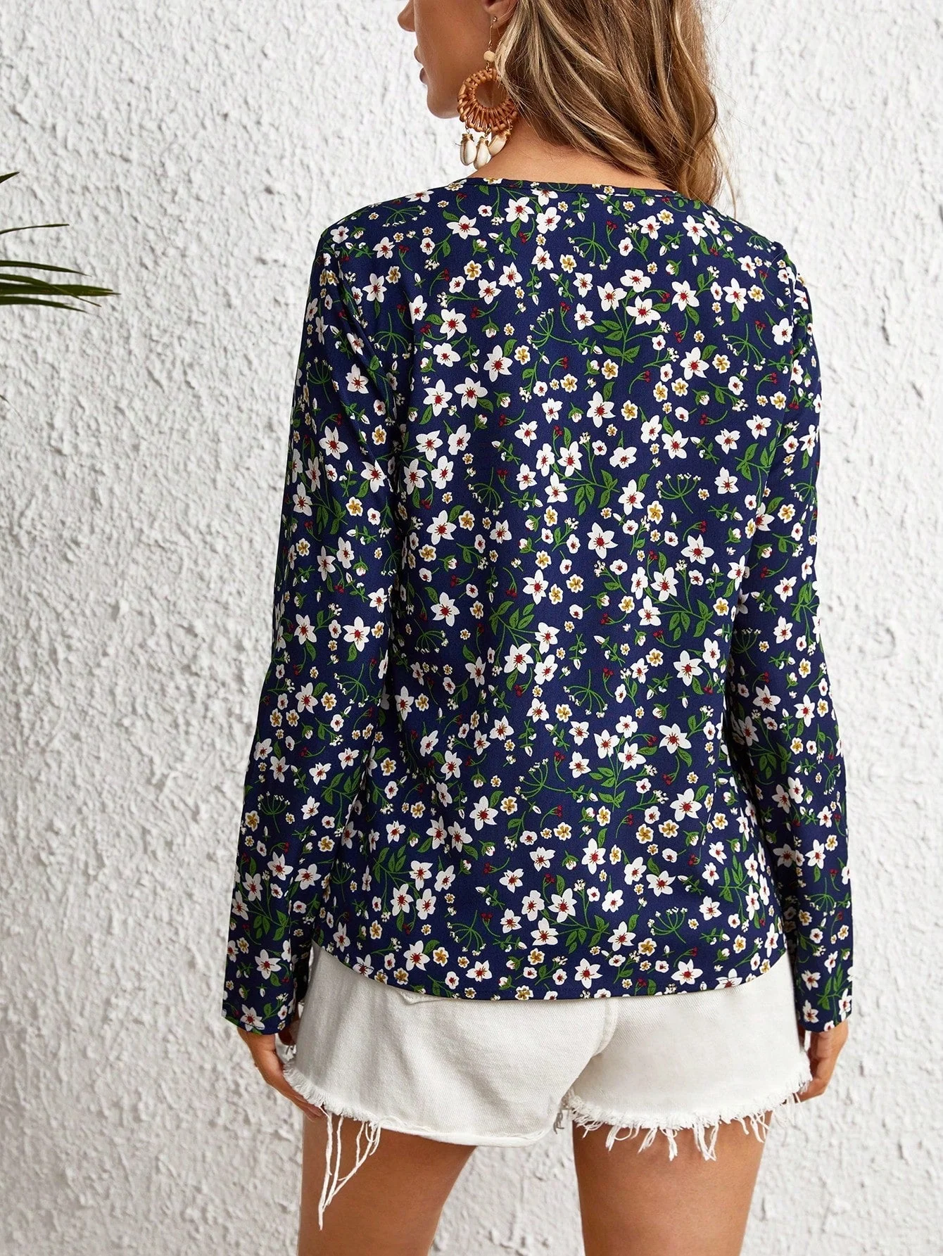 Ditsy Floral Print Blouse FD - Image 51