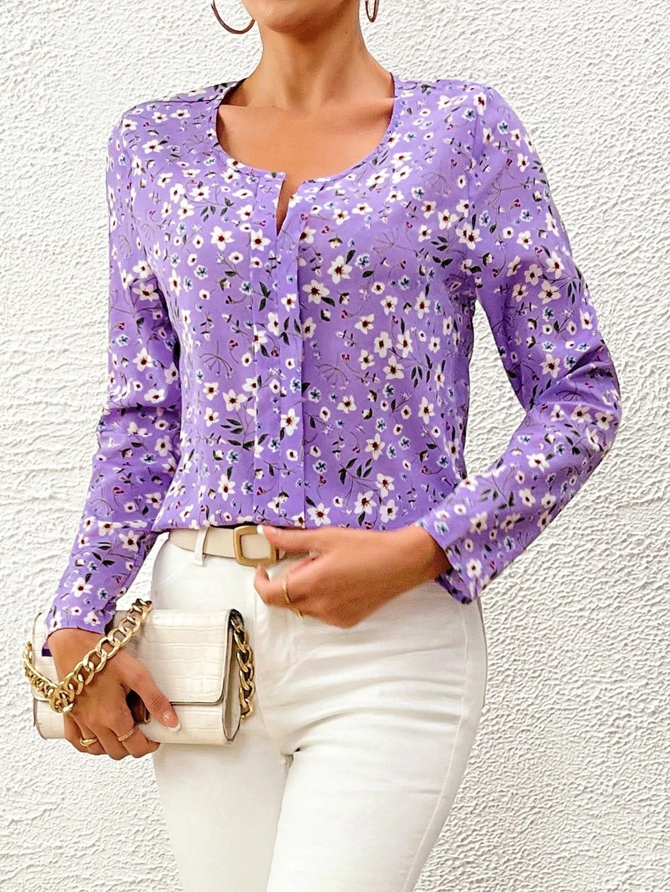 Ditsy Floral Print Blouse FD - Image 9