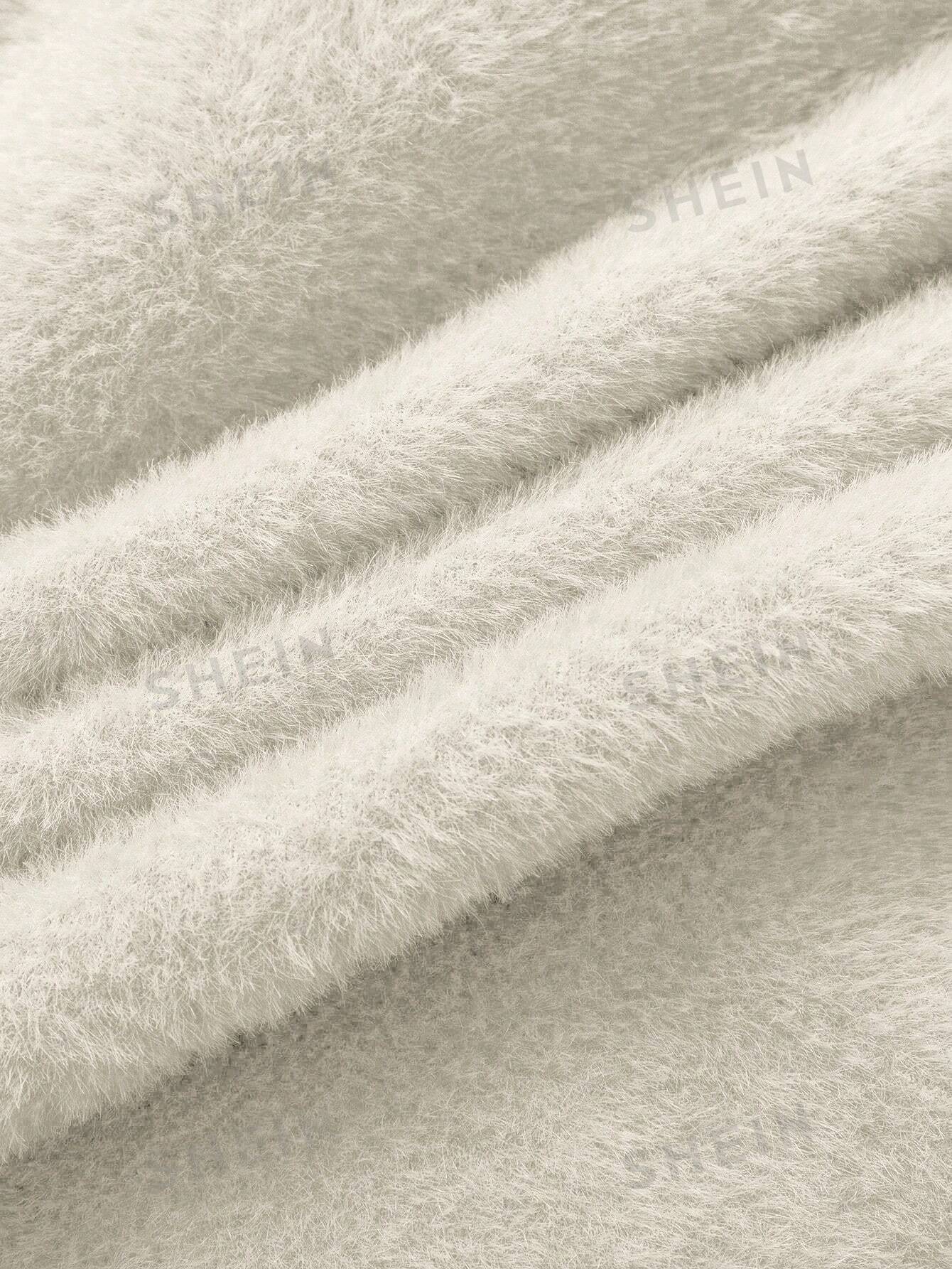 Essnce High Neck Slim Fit Fluffy Sweater, Thick And Warm - Image 24