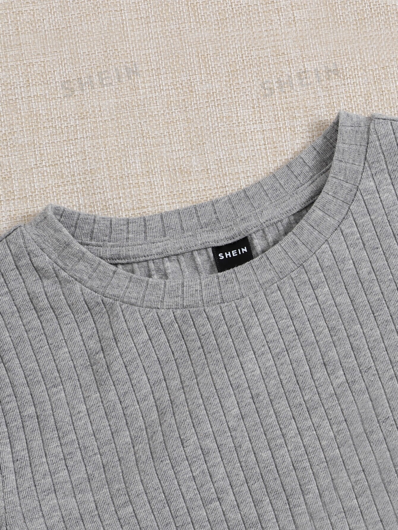 EZwear 4pcs Lettuce Trim Rib Knit Tee - Image 7