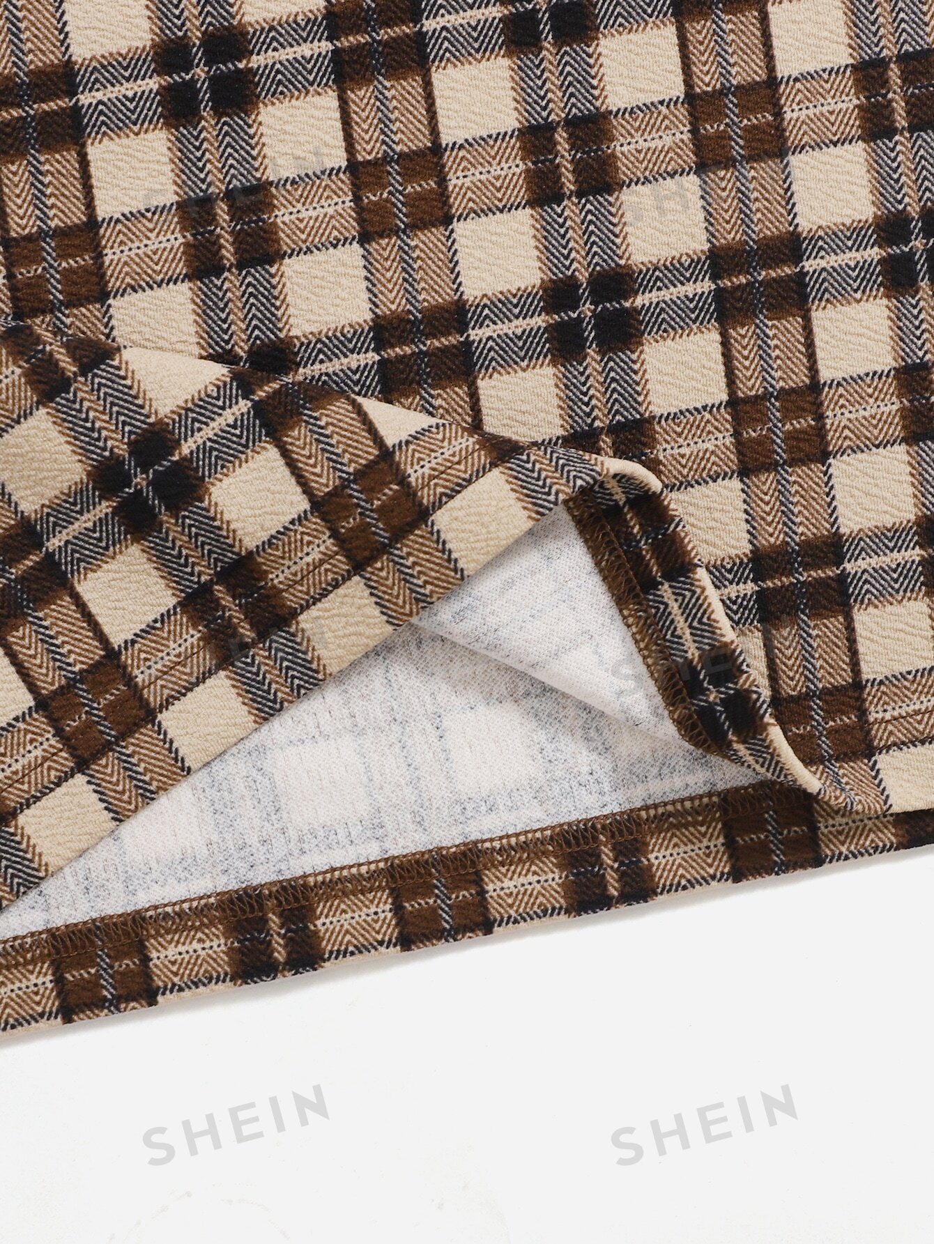 EZwear Plaid Print Cami Dress - Image 5