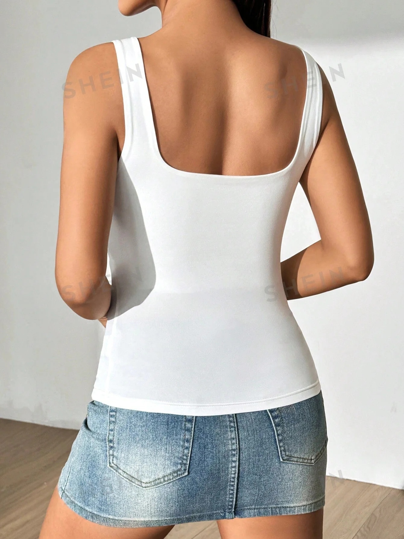 EZwear Summer Casual Fashionable Solid Color Slim Fit Tank Top - Image 6