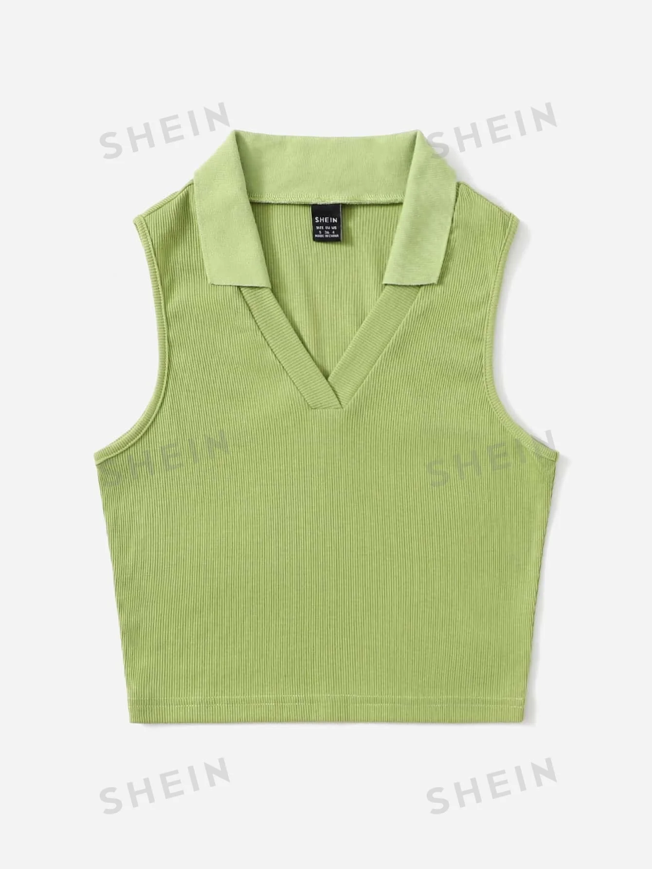 EZwear V-collar Solid Tank Top FD - Image 3