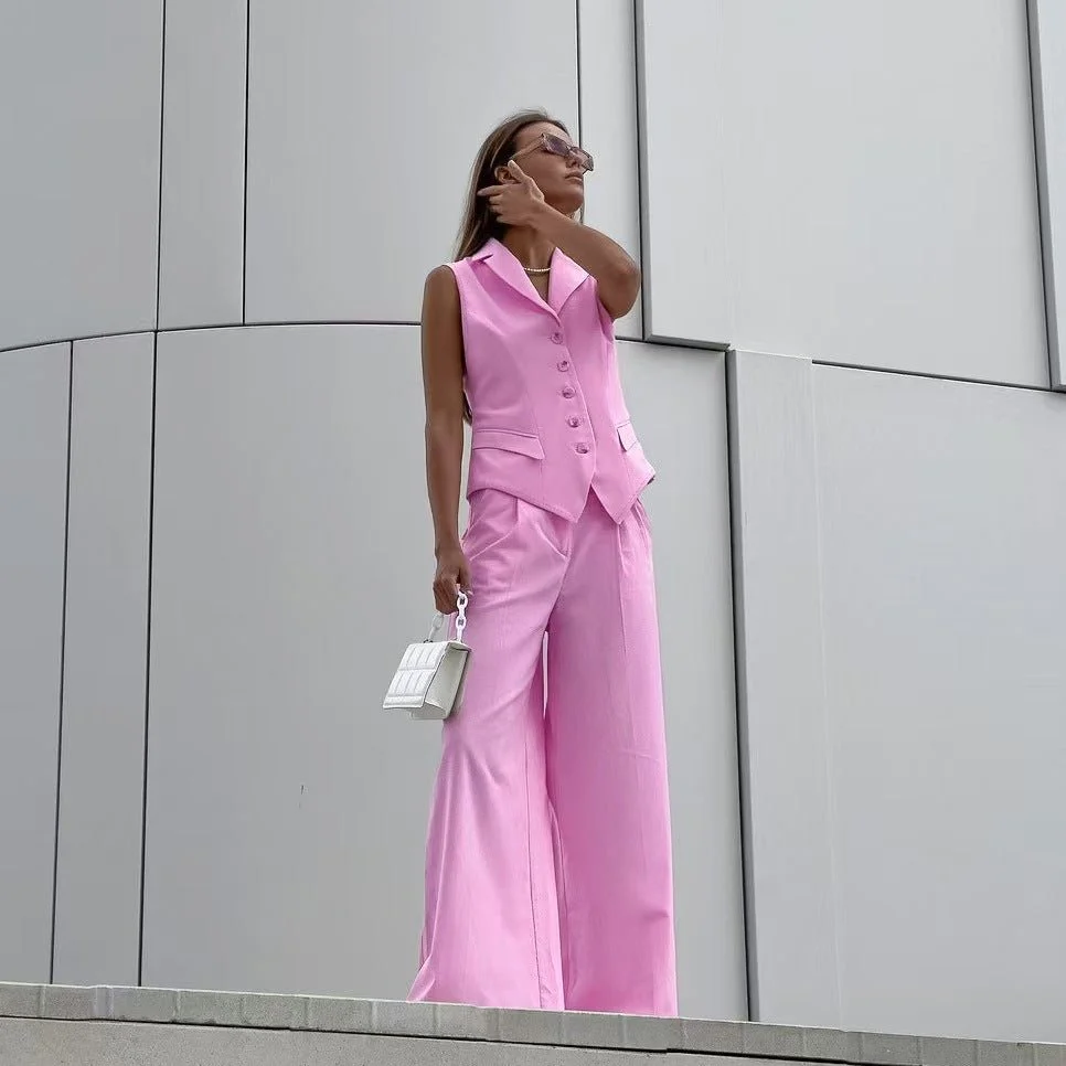Fashion Casual Vest Vest Trousers Suit Women's Clothing - Image 3