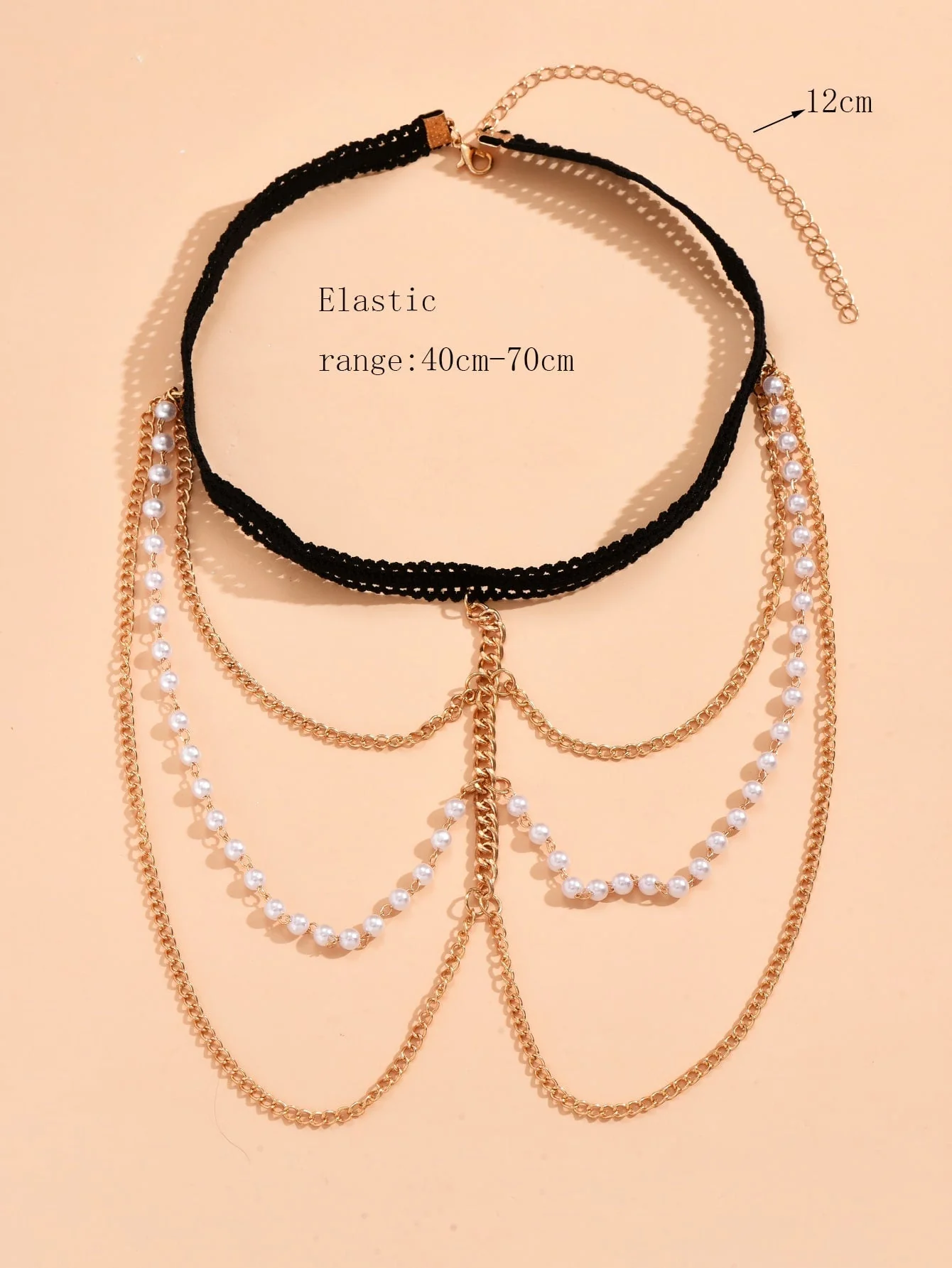 Faux Pearl Decor Layered Leg Chain - Image 6