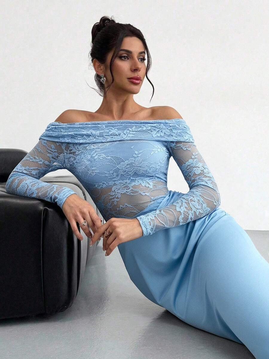 Firerie Women Summer Festival Old Money Elegant Sexy Minimalist Fashion Fatale Charm Valentine's Day  Party Date Off Shoulder Textured Mesh Sheer Gathered Low-Waist Bodycon Red Maxi - Image 37