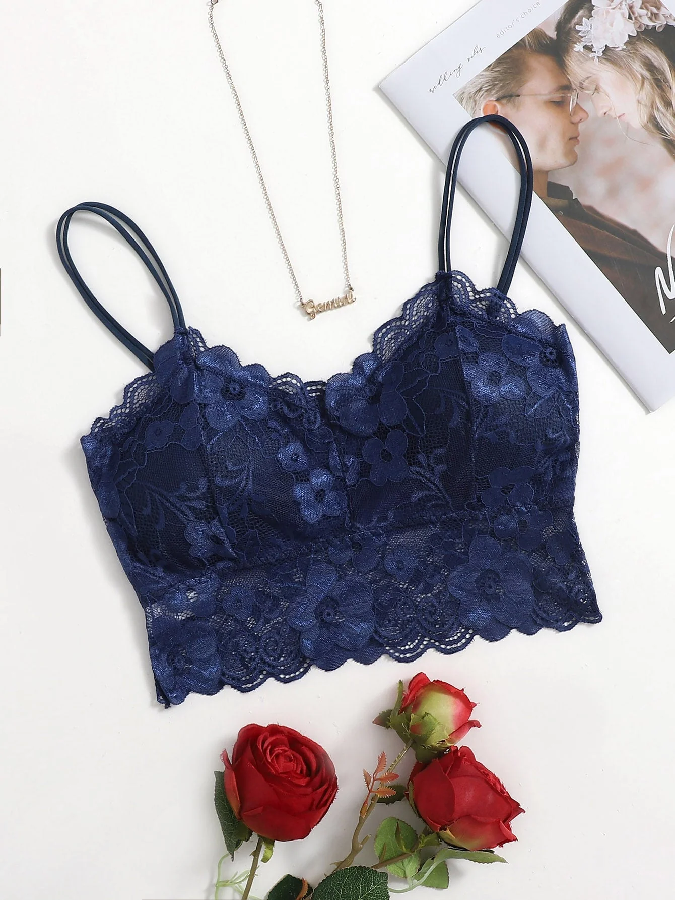 Floral Lace Bralette Lingerie