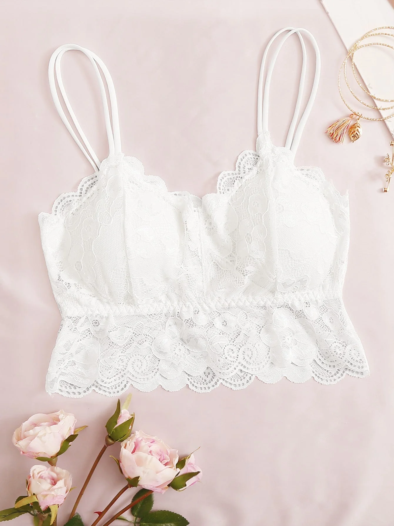 Floral Lace Bralette Lingerie