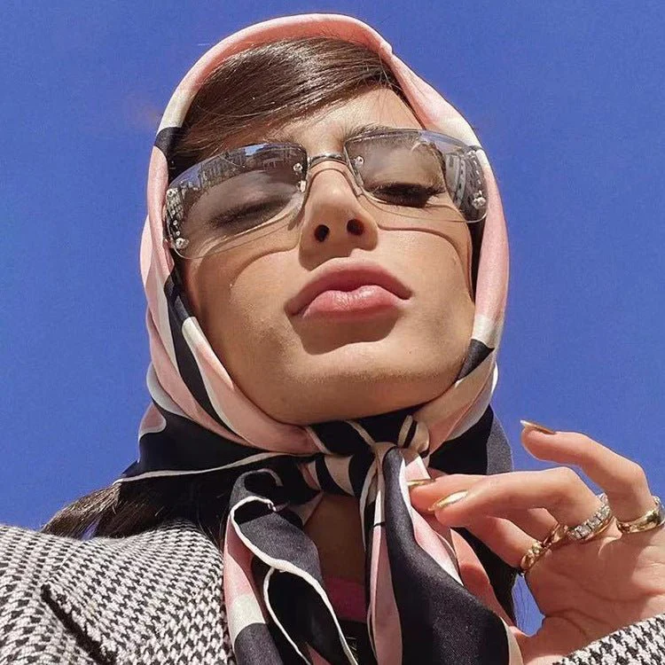 Frameless sunglasses Y2K sweet cool sunglasses 2025 new square sunglasses for women (FD) - Image 14