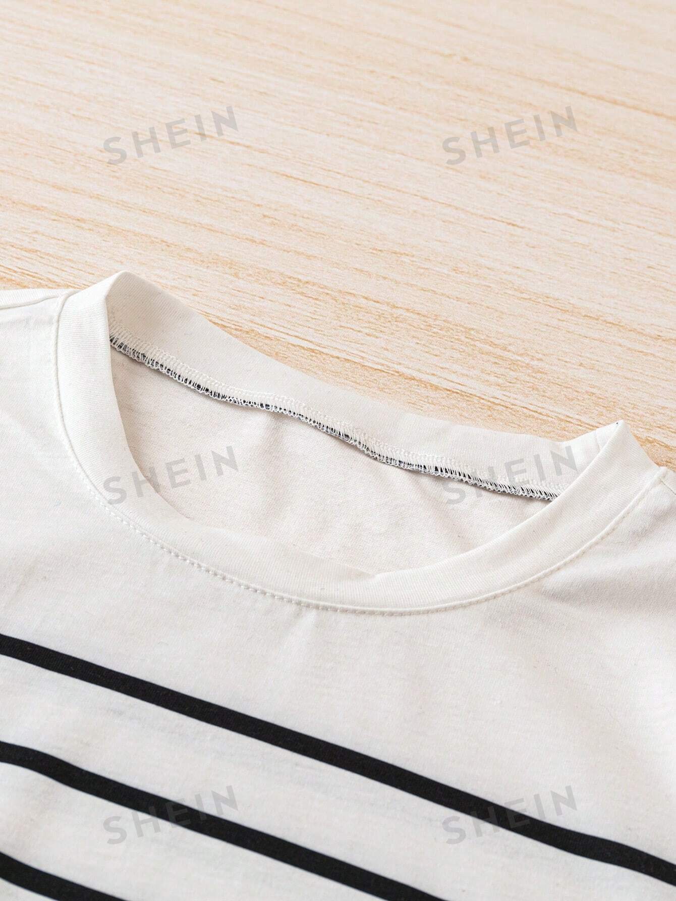 Frenchy Women Striped Casual Versatile T-Shirt - Image 6