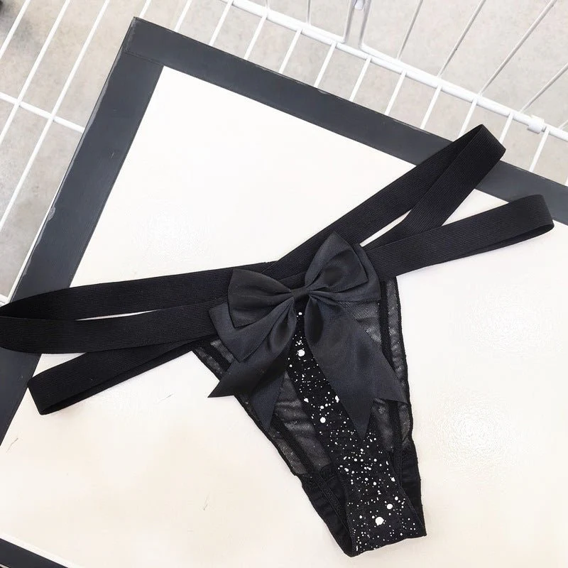Fun cross hollow T pants female starry sky thongs FD - Image 5