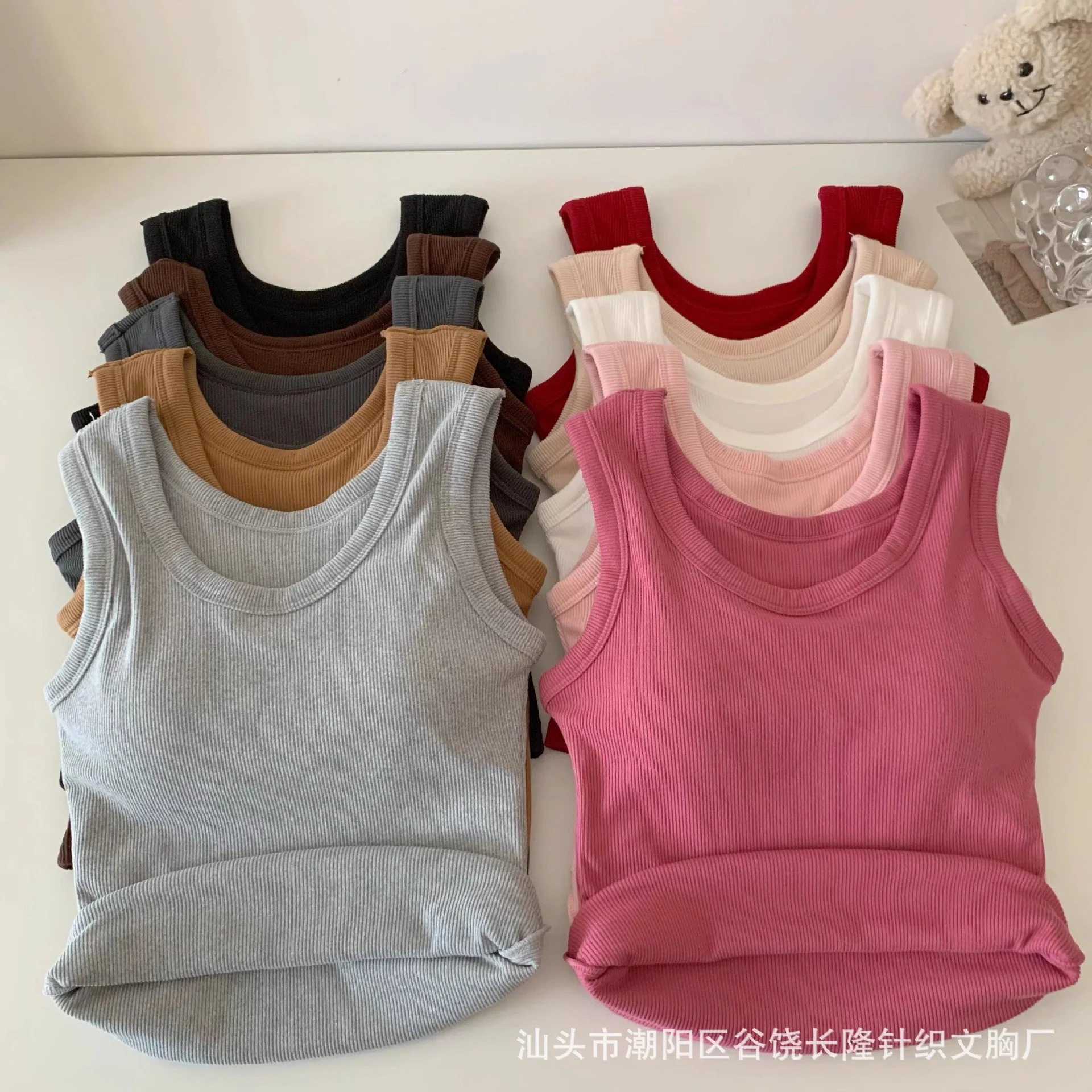 German ten-color sanded thick warm with chest pad sleeveless vest FD - Image 17