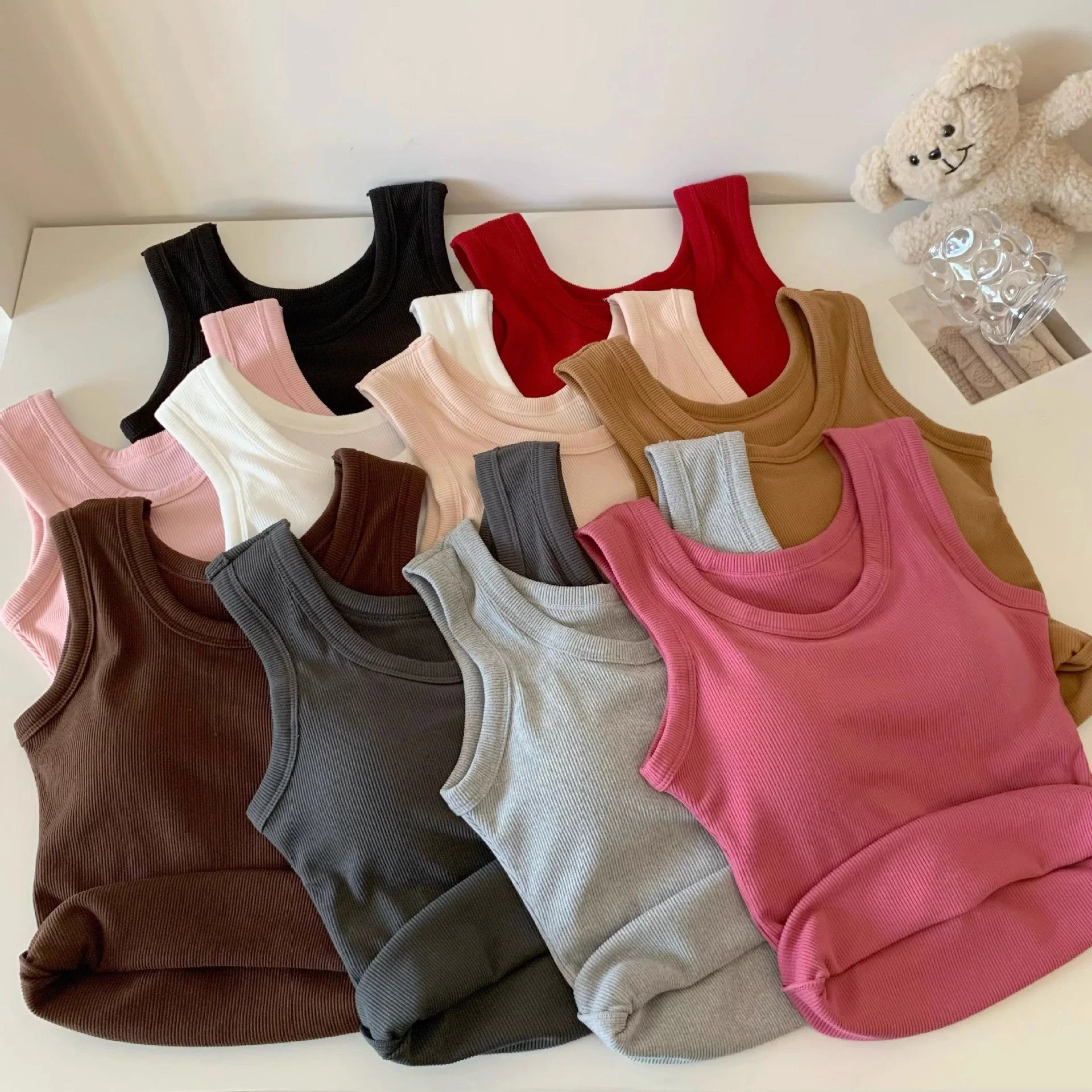 German ten-color sanded thick warm with chest pad sleeveless vest FD - Image 2