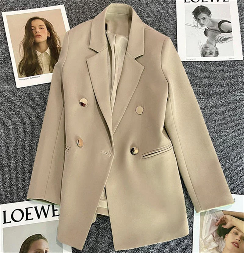 Gold Sovereign | Double-Breasted Mosaic Suit Jacket - Image 11