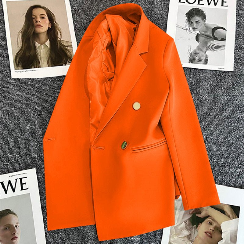 Gold Sovereign | Double-Breasted Mosaic Suit Jacket - Image 17